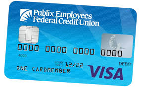 You don't need to carry cash. Cards Publix Employees Federal Credit Union