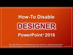 how to disable powerpoint designer