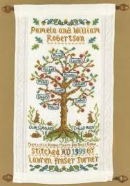 Family Tree Cross Stitch Kits Genealogical Family Tree