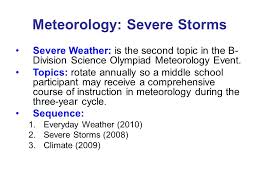 Meteorology Severe Storms Ppt Download