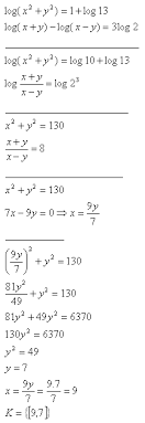 Sets Of Logarithmic Equations