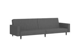 seater sofa bed dark grey velvet