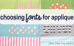 letters for applique sew like my mom