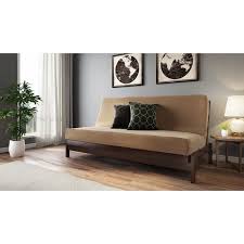Place the frame next to the wall and the front loading mechanism allows you to convert the. Queen Wall Hugger Futon Frame Wayfair
