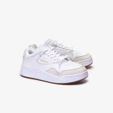 Mens Court Slam Perforated Leather Sneakers Lacoste