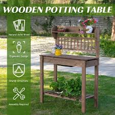 39 Wooden Garden Potting Bench Work