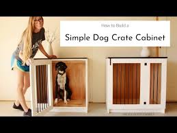 Diy Wooden Dog Crate Cabinet A Built