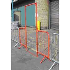 crowd barrier arch entrance without