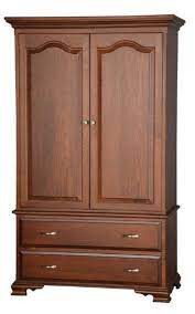 Real wood armoire wardrobe closet / 100% solid wood universal wardrobe/armoire/closet. Solid Wood Armoire With Drawers From Dutchcrafters Amish Furniture