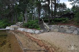 waterfront retaining wall project