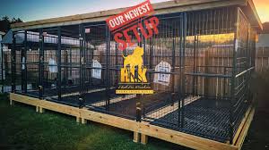 the outdoor dog kennel setup that just