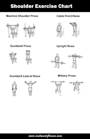 printable shoulder exercise chart