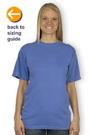Customink Com Sizing Line Up For Comfort Colors 100 Cotton