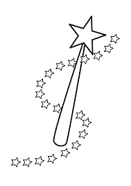 You can also colour the page with the colours we have on the left side of the page, and print it when you done. Fairy Wand Coloring Pages Shape Coloring Pages Star Coloring Pages Printable Christmas Coloring Pages