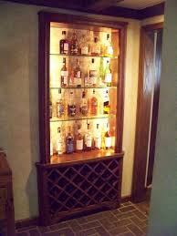 Back Lighting Liquor Cabinet Locking