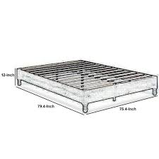 Slatted King Size Wooden Bed Frame With