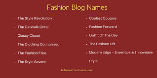fashion names ideas