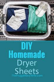 easy homemade dryer sheets ps they