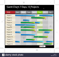 Gantt Chart Stock Vector Art Illustration Vector Image