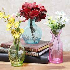 small decorative glass vase set