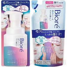 biore bubble cream makeup remover