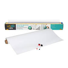 White Adhesive Whiteboard Paper