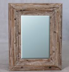 Beveled Wall Mirror Frame In Natural