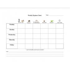 Weekly Hygiene Chart Elementary
