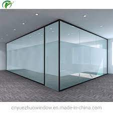china office clear glass partition cost