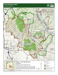 map of tonto national forest fire and