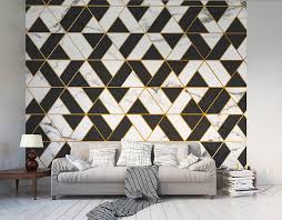 marbled textured geometric wall mural