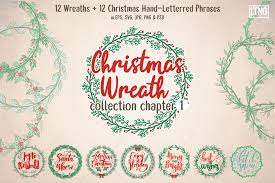 Christmas Wreaths Phrases Ch 1 Graphic By Ltng Creative Fabrica