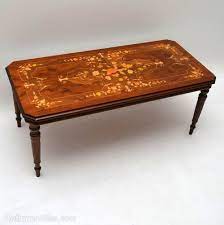 Antique French Style Inlaid Coffee Table