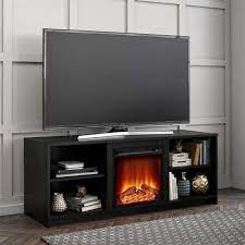 Tv Table Stand Electric Fireplace Heat