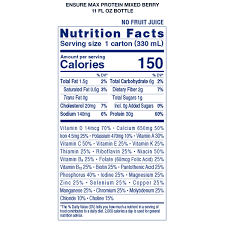 ensure max protein nutrition shake