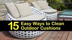 15 Easy Ways To Clean Outdoor Cushions
