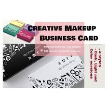 creative makeup business card