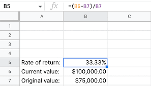 Calculate Rate Of Return On Investments