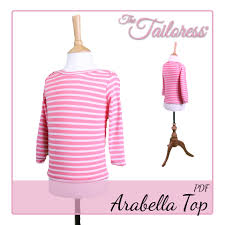 Arabella Top Pdf Sewing Pattern For Children Aged 1 6 Years
