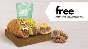 free chalupa cravings box at taco bell