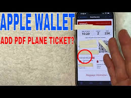 Add Pdf Plane Ticket To Apple Wallet