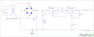 Referring to the diagram we see a single ic being used which alone performs the function of a versatile high grade battery charger circuit and offers utmost protection to the connected battery while it's. Ni Cd Battery Charger Circuit Diagram