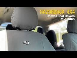 Razorback 4x4 Canvas Seat Covers For Mq