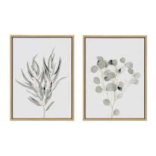 Kate And Laurel Neutral Botanical 1 And