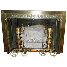 Vintage Fireplace Brass Andirons