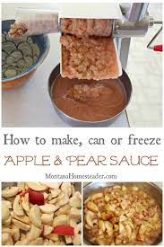 freeze applesauce and pear sauce
