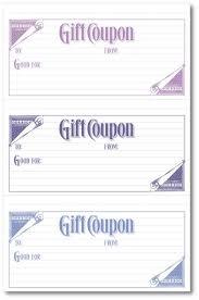 Coupon Template Printable Free Template Gift Coupons Free