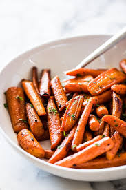 oven roasted carrots with maple