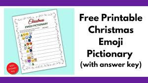free printable christmas emoji
