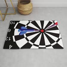 dart board target rug by pixelstory